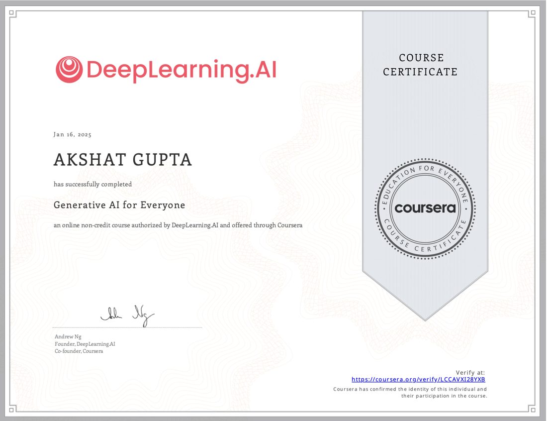 Generative AI for Everyone